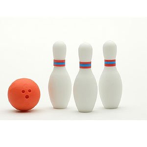 Japanese Iwako Eraser-Bowling Orange