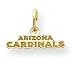14K Arizona Cardinals Small Team Name Charm with 20 inch Sterling Silver Chain