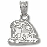 Miami (Ohio) Redhawks Miami Redhawks Hawk Head Pendant - Sterling Silver Jewelry