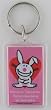 it's happy bunny 'Roses Are Red. Violets Are Blue. Your Butt's Funny Looking, But I Think You Will Do.' Lucite Key Chain