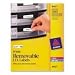 Avery Self-Adhesive Removable Laser I.D. Labels, 1/2 x 1-3/4, WE, 2000 per Pack