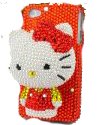 Hello Kitty 3d Handmade Swarovski Crystal Iphone 4 case/cover by Jersey Bling