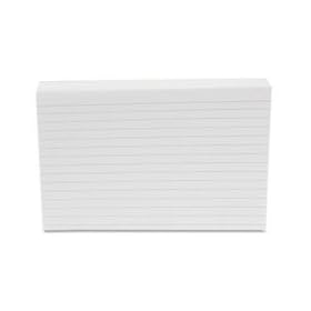 Ruled Index Cards 4 x 6 White 500/Pack