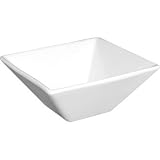 White Square Soup Cereal Bowl Crockery Set – 170mm 6 3/4″ (Box 12): Winware Espresso Coffee