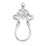 Sterling Silver Heart Charm Holder