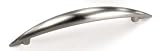 Laurey 25859 Cabinet Hardware 96MM Small Modern Pull, Brushed Satin Nickel