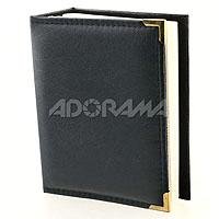 Pioneer Mini Max Oxford Bound Photo Album, Solid Color Sewn Leatherette Navy Blue Covers with Brass Accent Corners, Holds 100 4x6 Photos, 1 Per Page