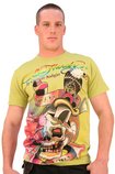A8CBALZN-LIME-DEATH OR GLORY GRADIANT FOIL T-SHIRT--S