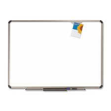 Quartet Products - Euro Frame Total Erase Board 6x4 White - Sold as 1 EA - Dry-erase board is part of the Quartet Euro Prestige Total Erase series Subtle grid pattern remains invisible to the audience while keeping your handwriting straight during brainst