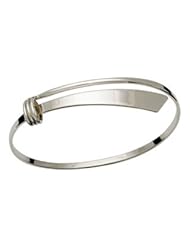 Ed Levin, Slide Bracelet, .925 Sterling Silver & 14K Gold, Sizes S - L, Expandable