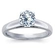 IGI Certified 3.01 Carat D/VS1 Round Diamond Solitaire Engagement Ring in 18ct Solid White Gold