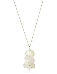 Margo Morrison New York Faceted Kunzite 3 Stone Pendant Necklace