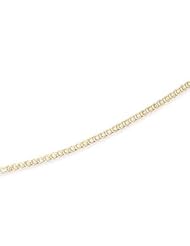 22K Yellow Gold Plated on Sterling Silver Light Box Chain Necklace 16, 18, 20, and 24 inch