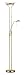Deckenfluter Stehleuchte mit Leselicht Messing-Matt