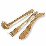 Pampered Chef Bamboo Serving Set