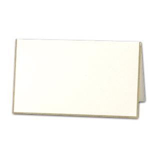Crane & Co Gold Bordered Pearl White Placecards - 100 cards