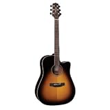 Takamine G Series EG363SC-VS Dreadnought Acoustic Electric Guitar, Vintage Sunburst