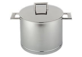 Demeyere John Pawson – 8.5 Qt Stainless Steel Stockpot with Lid