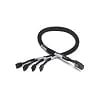 Adaptec 2236600-R Internal Mini-SASX4 SFF-8087 to 4-SATA Fanout Cable (0.5 Meters)