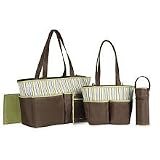 Baby Boom Boys 5-Piece Diaper Bag Set - brown/sweet pea, one size Image