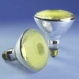 Yellow Incandescent Flood Bulb, 75 Watt