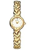 BULOVA Watches:Bulova Watches 97S59 Dress Off White Dial Stainless Steel Gold Plated Women's Watch