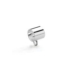 Sterling Silver Slide with Ring for Charm for Kera, Pandora and SilveRado Bracelets