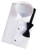 Tuxedo Shirt - 1/4 inch pleat 65/35 poly/cotton wing collar