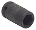 Westward 4LYA2 Impact Socket, 1/4 Dr, 6 Pt, Std, 6mm