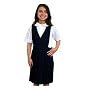 French Toast Girls' V-neck Navy Pleated Jumper (Sizes 4-20)