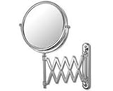 Mirror Image Wall Mirror with Chrome Frame, 7.75-Inch
