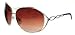Esprit Vintage Glam Oversized Oval Womens Silver Sunglasses