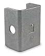 Battalion 1XNA1 Bracket End Cap, Steel, L 2 1/4 In