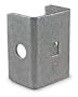 Battalion 1XNA1 Bracket End Cap, Steel, L 2 1/4 In