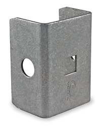 Battalion 1XNA1 Bracket End Cap, Steel, L 2 1/4 In