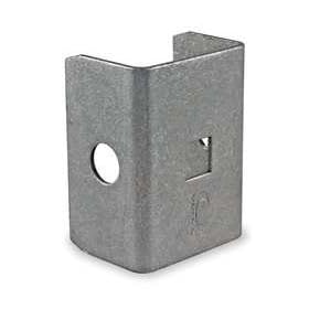 Battalion 1XNA1 Bracket End Cap, Steel, L 2 1/4 In