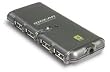 IOGEAR MicroHub GUH274 USB Hub - 4 x 4-pin Type A Female - USB 2.0, 1 x 4-pin Type A Female - USB 2.0 - External