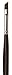 da Vinci Oil & Acrylic Series 7187 Top Acryl Paint Brush, Slant Red-Brown Synthetic with Long Ergonomic Handle, Size 4