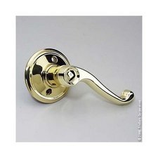 Schlage F170 FLA 605 RH Flair Right Hand Dummy Lever, Polished Brass