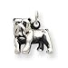 bulldog4 - Sterling Silver Antique Bulldog Charm