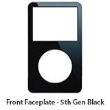 Black Front Replacement Panel for iPod Video (5th Gen)