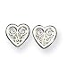 Sterling Silver Filigree Heart Earrings
