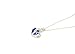 KATGI Fashion Austrian Crystals Heart Shape Pendant Necklace (Dark Blue)