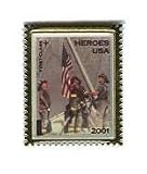 Heroes 2001 Postage Stamp Lapel Pin