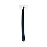 New Mens Solid Navy Retro Skinny Necktie 1.5" Tie