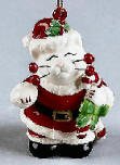 Whimsiclay Kat Kringle Ornament