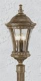 Alden Outdoor Post Lantern in British Bronze Size: Large