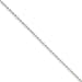 14k White Gold 1.0mm Pendant Chain Necklace - 24 Inch - Spring Ring