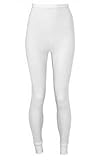 Indera - Womens Plus Size Thermal Long John Pant 500DRX, White (Size XX-Large)