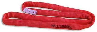 15 Ft. Red Polyester Roundsling 13,200lb Vertical Load Limit (Round Sling)- FREE SHIPPING!